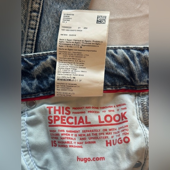 HUGO‎ BOSS 937 Relaxed Fit Jeans in Blue Rigid Denim - Size 25 - New - Picture 13 of 16